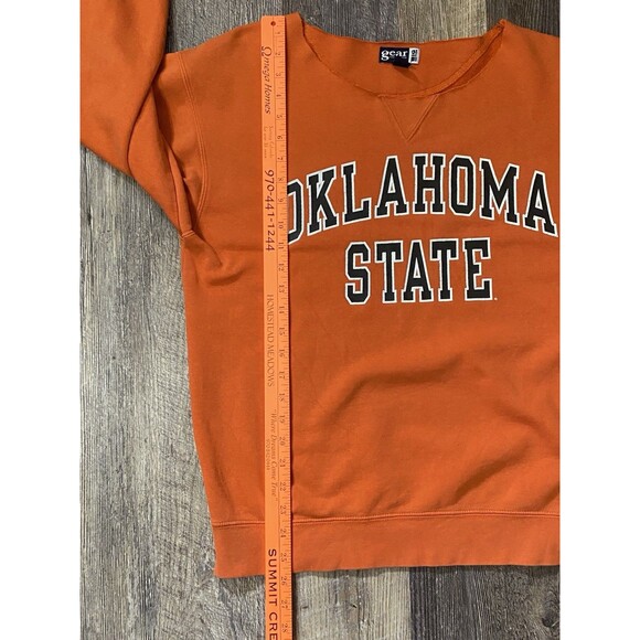 Oklahoma State Cowboys Sweatshirt Mens Medium Orange Crewneck Pullover NCAA - Picture 8 of 9